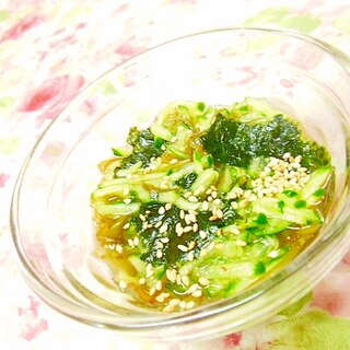 ツーンと❤胡瓜とけしの実と韓国海苔のとりあえず❤
